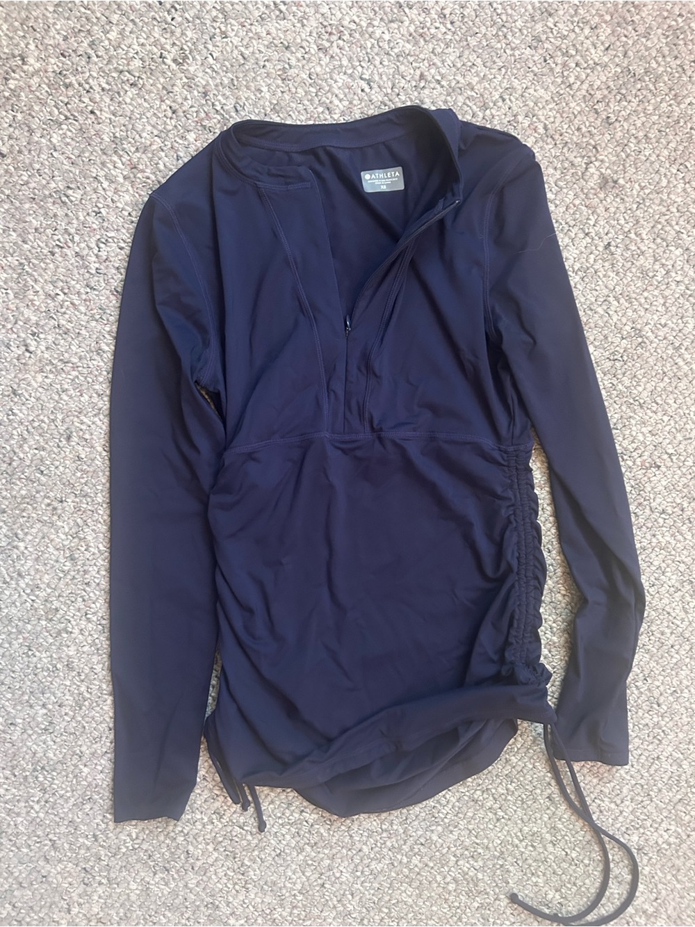 Athleta Navy Zip-Up Athletic Jacket - Picture 1 of 2